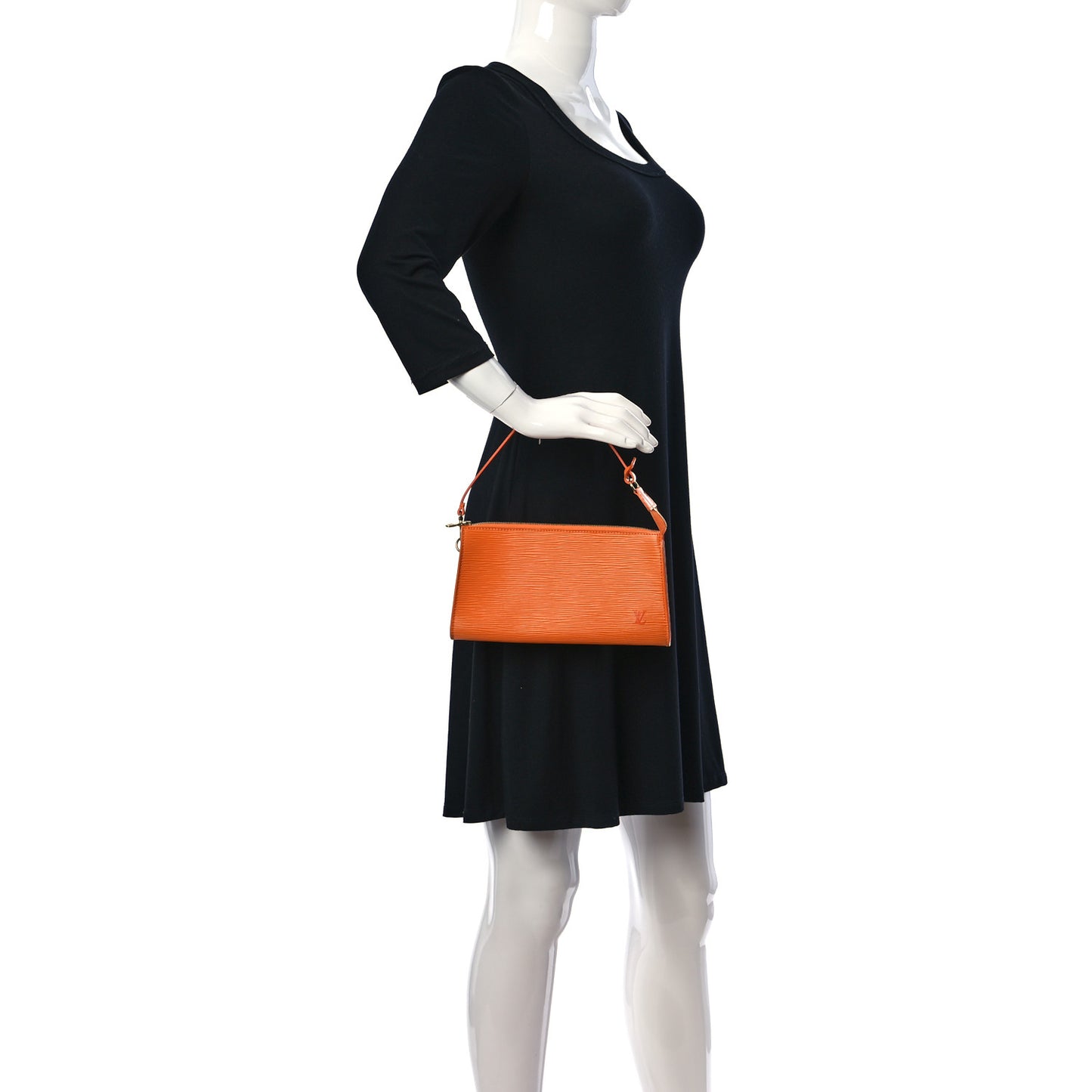 Epi Pochette Accessories 24 Mandarin