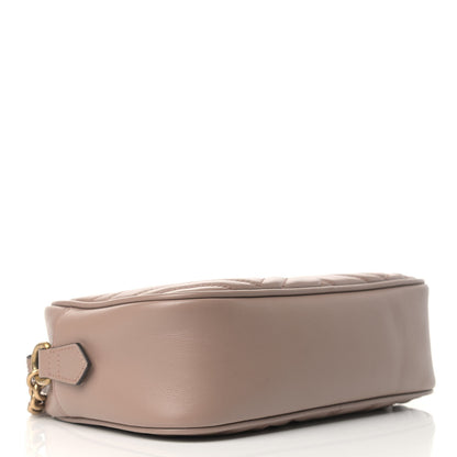 Gucci Calfskin Matelasse Small GG Marmont Chain Shoulder Bag Porcelain Rose 4 of 9