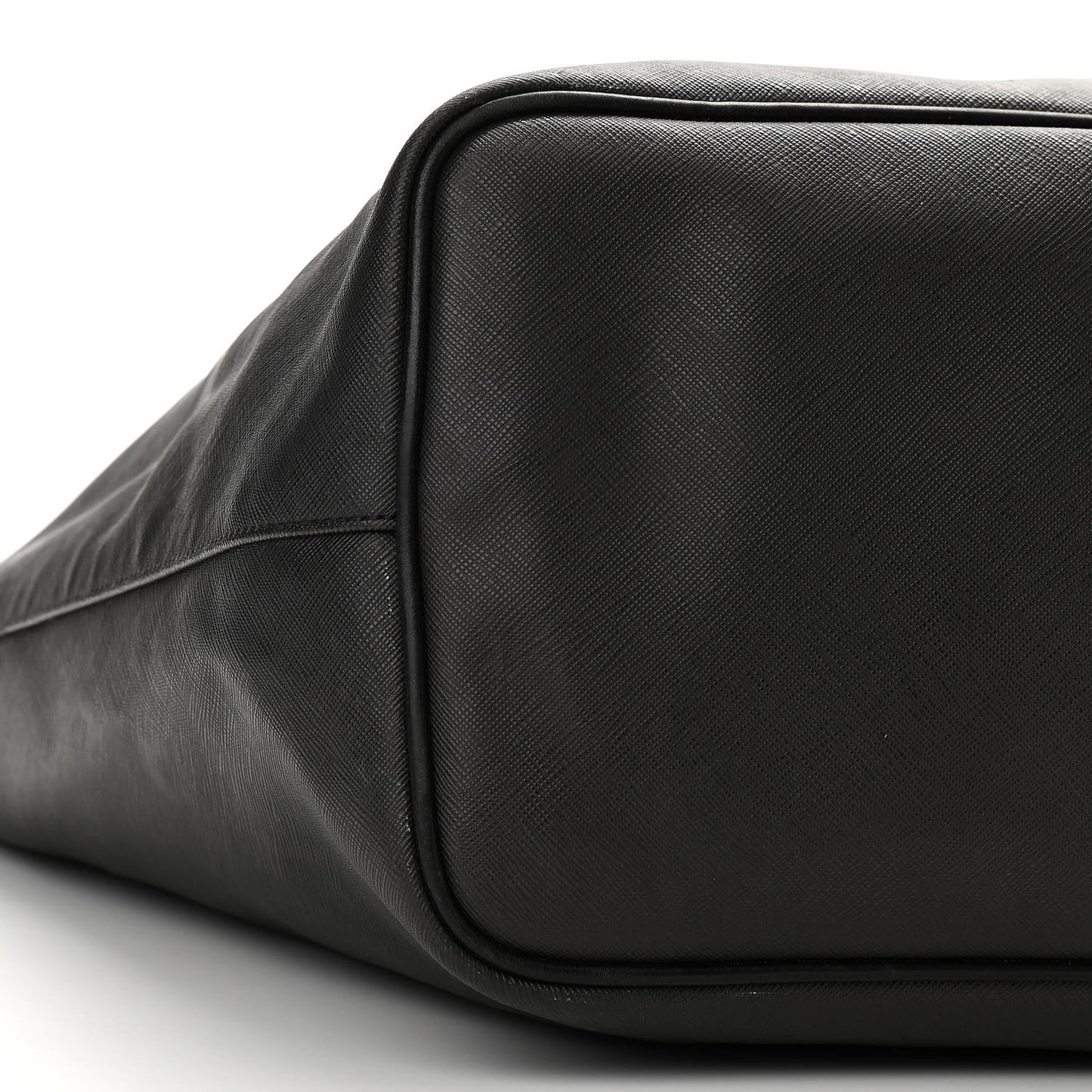 Textured Coated Canvas Rottweiler Print Large Antigona Tote Black