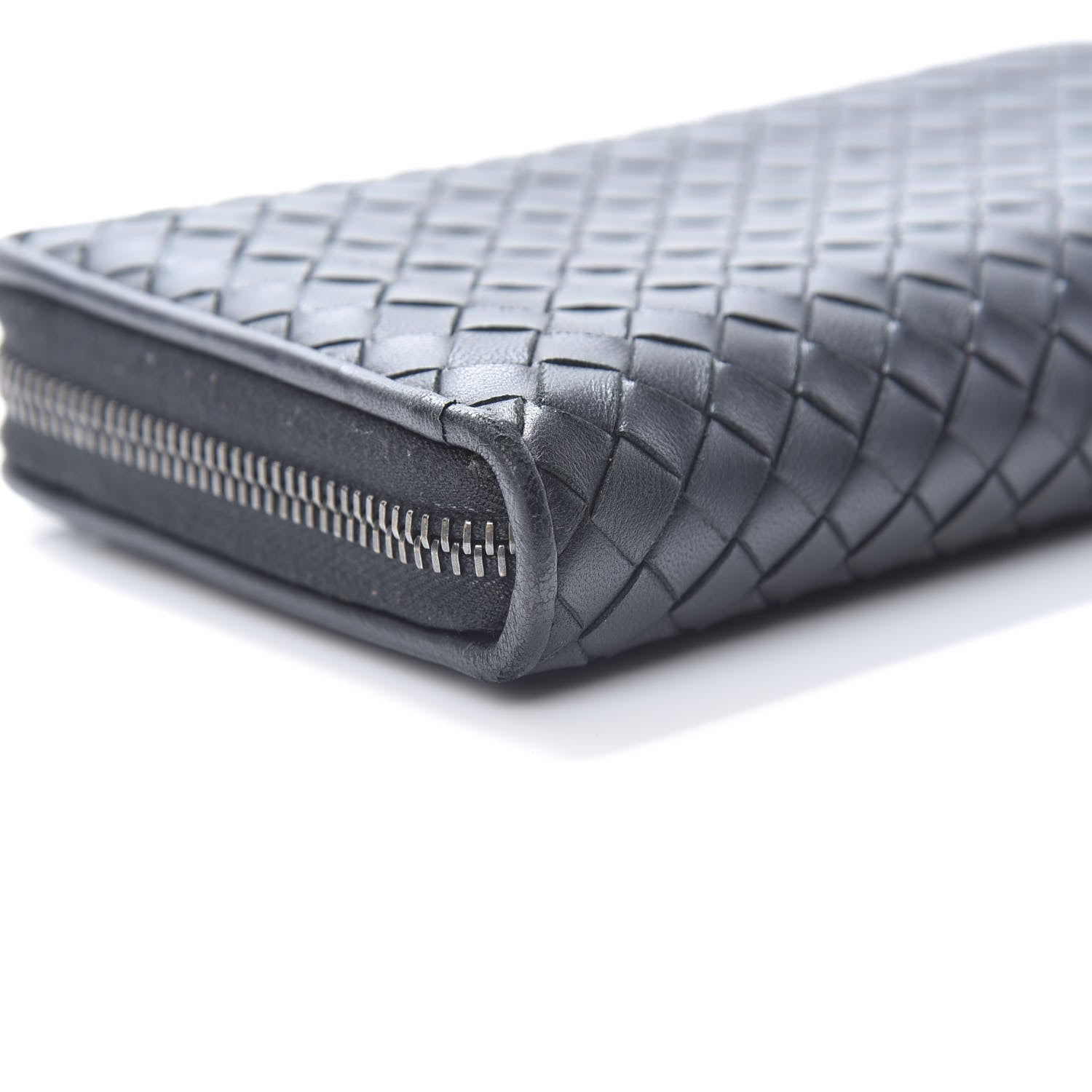 Bottega Veneta Nappa Intrecciato Zip Around Wallet Black 8 of 9