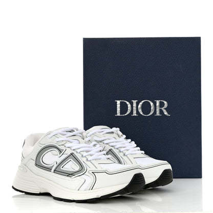 Christian Dior Technical Mesh Calfskin B30 Sneakers 39 White Grey 10 of 10