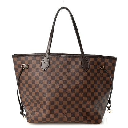 Louis Vuitton Damier Ebene Neo Neverfull MM Rose Ballerine 1 of 11