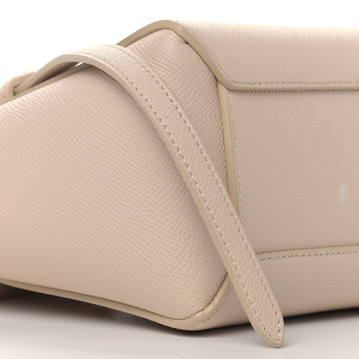 Grained Calfskin Nano Belt Bag Light Taupe