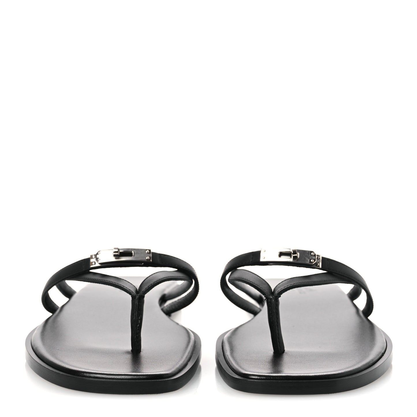 Calfskin Miss Sandals 39 Black