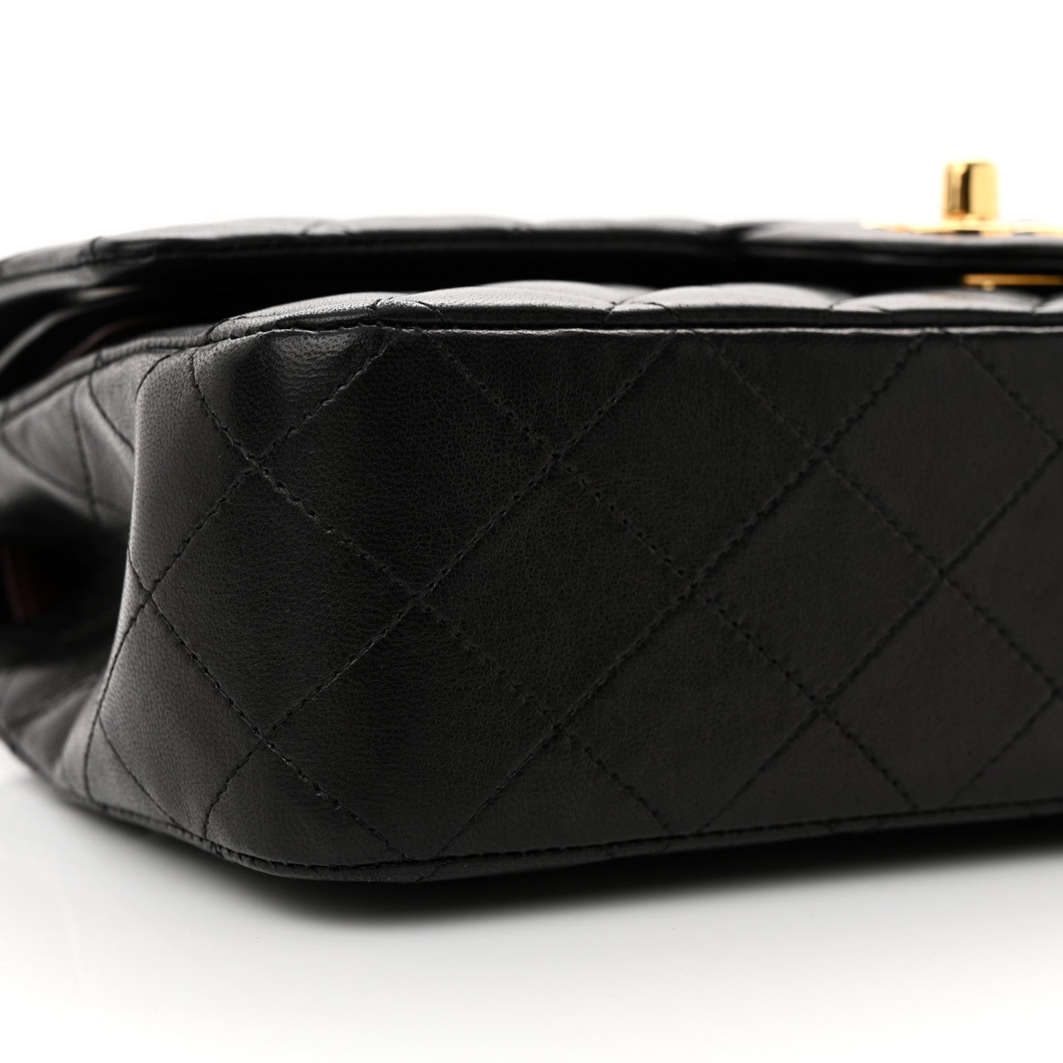 Chanel Lambskin Quilted Medium Double Flap Black 9 of 14