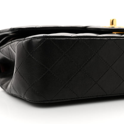 Chanel Lambskin Quilted Medium Double Flap Black 9 of 14