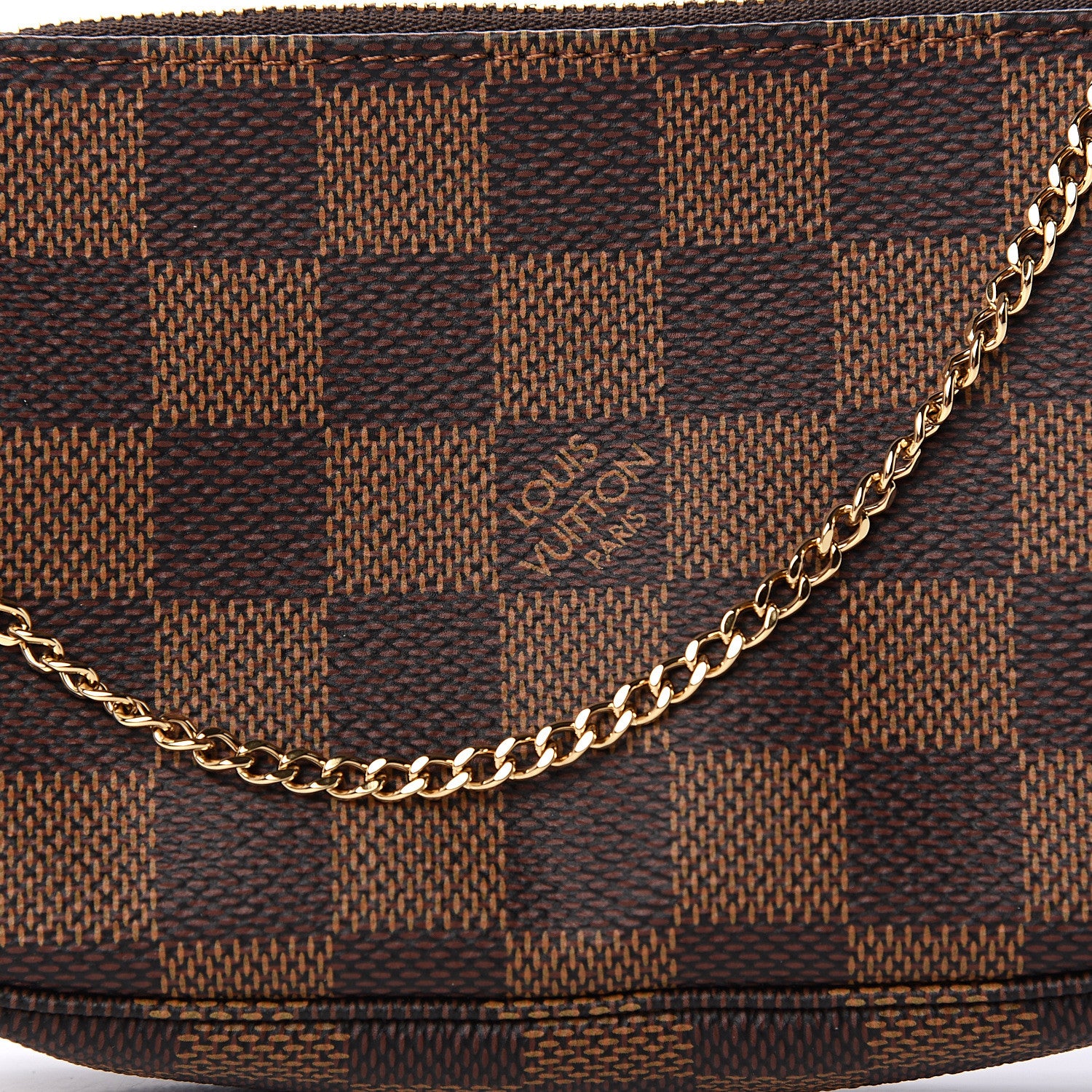Louis Vuitton Damier Ebene Mini Pochette Accessories 9 of 10