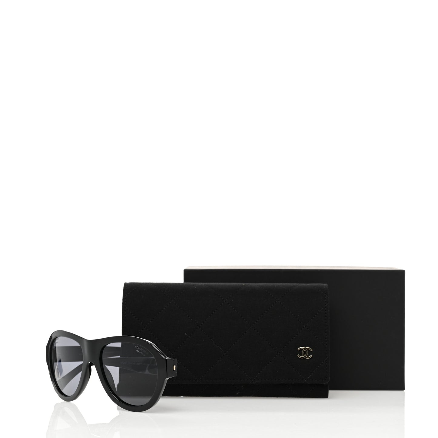 Acetate Strass Pilot Sunglasses 5467-B Black