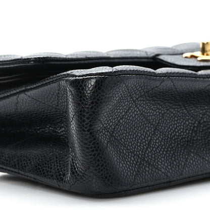Chanel Caviar Quilted Medium Double Flap Black 8 of 10