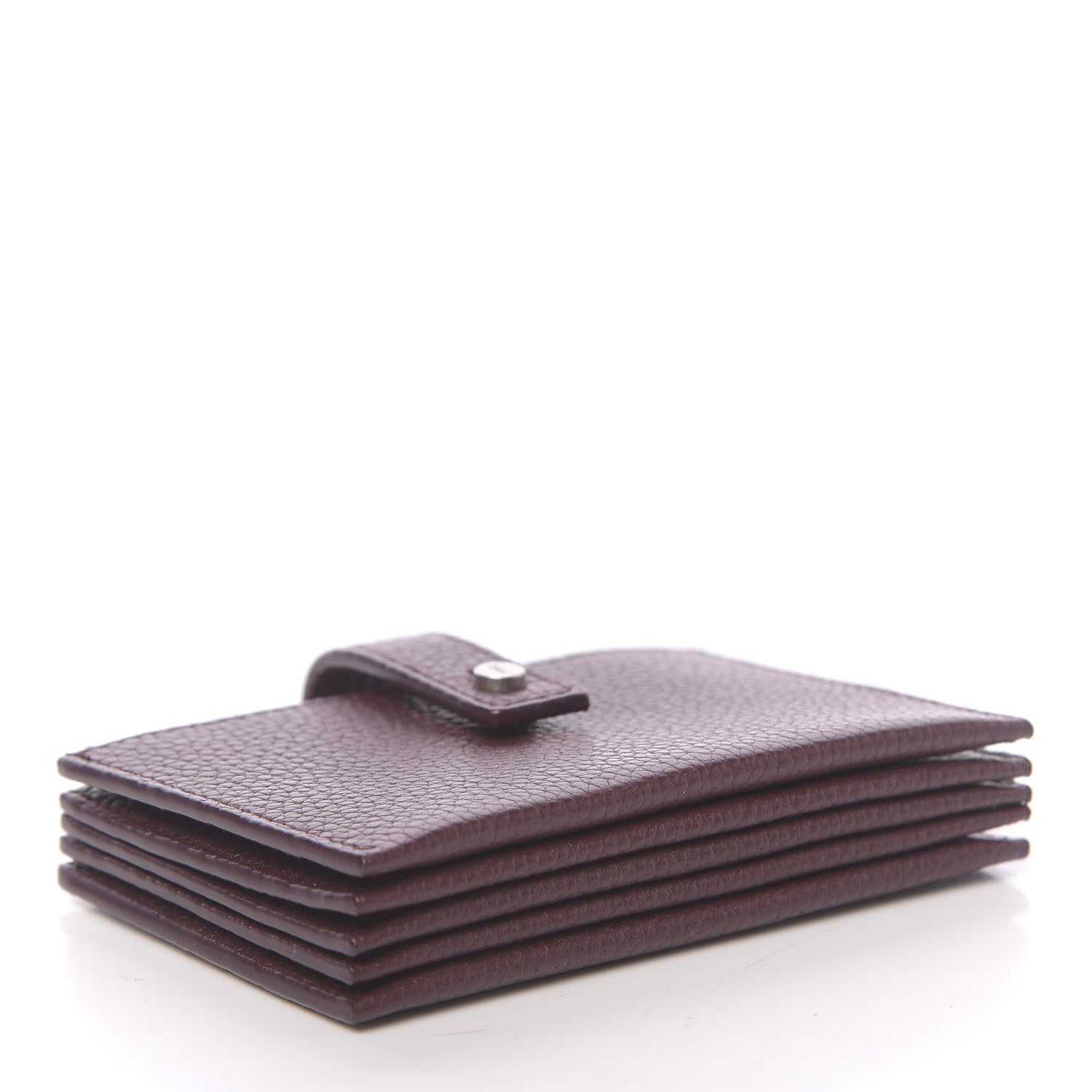Saint Laurent Grained Calfskin Accordion Wallet Bordeaux 4 of 7