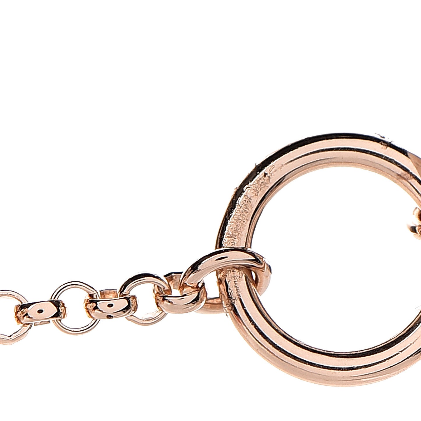 18K Rose Gold Diamond Gambade Pendant Necklace