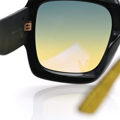 Gucci Square Frame GG0102S Sunglasses Glitter Gold Multi 8 of 10