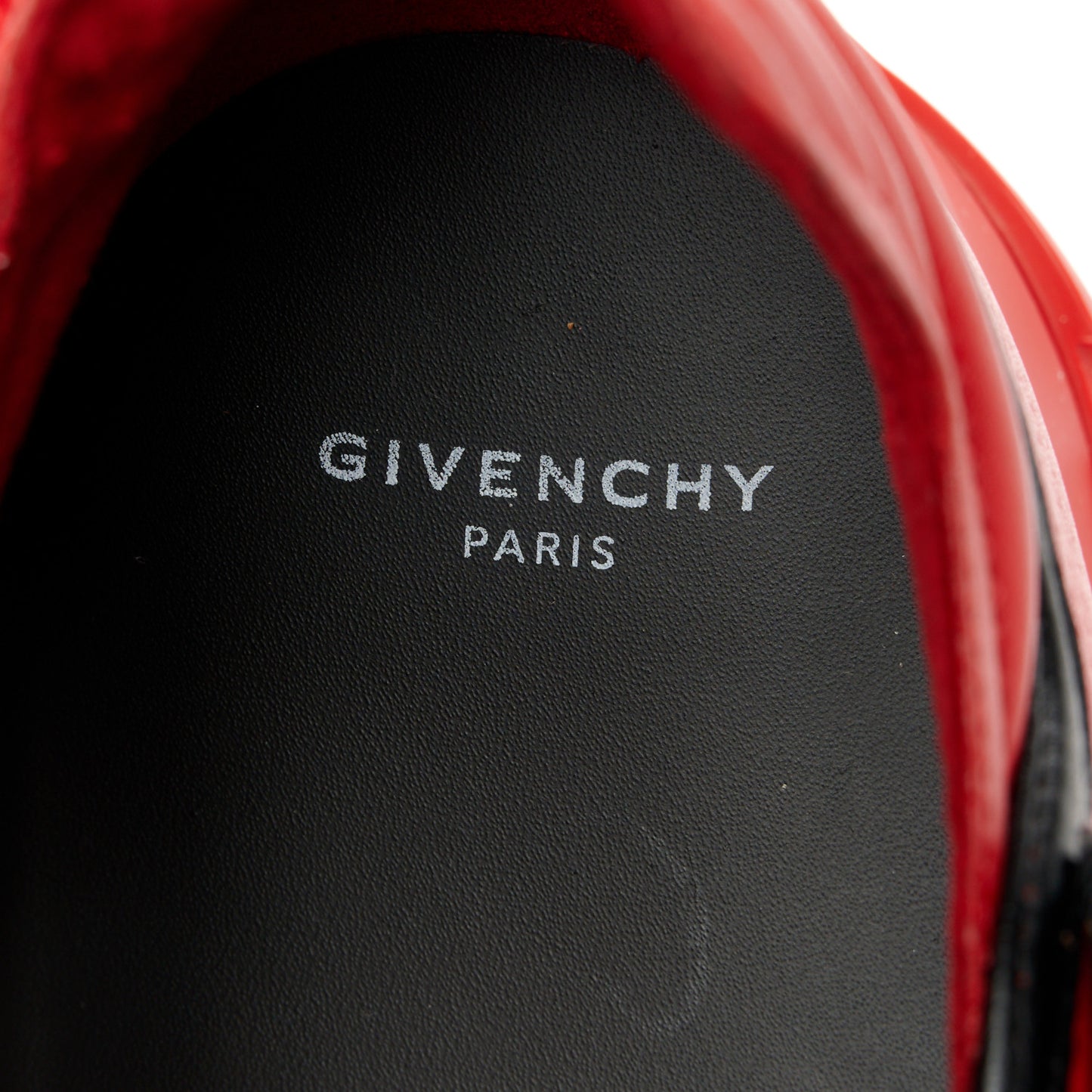 Calfskin Spectre Low Runners Sneakers 41 Red Black