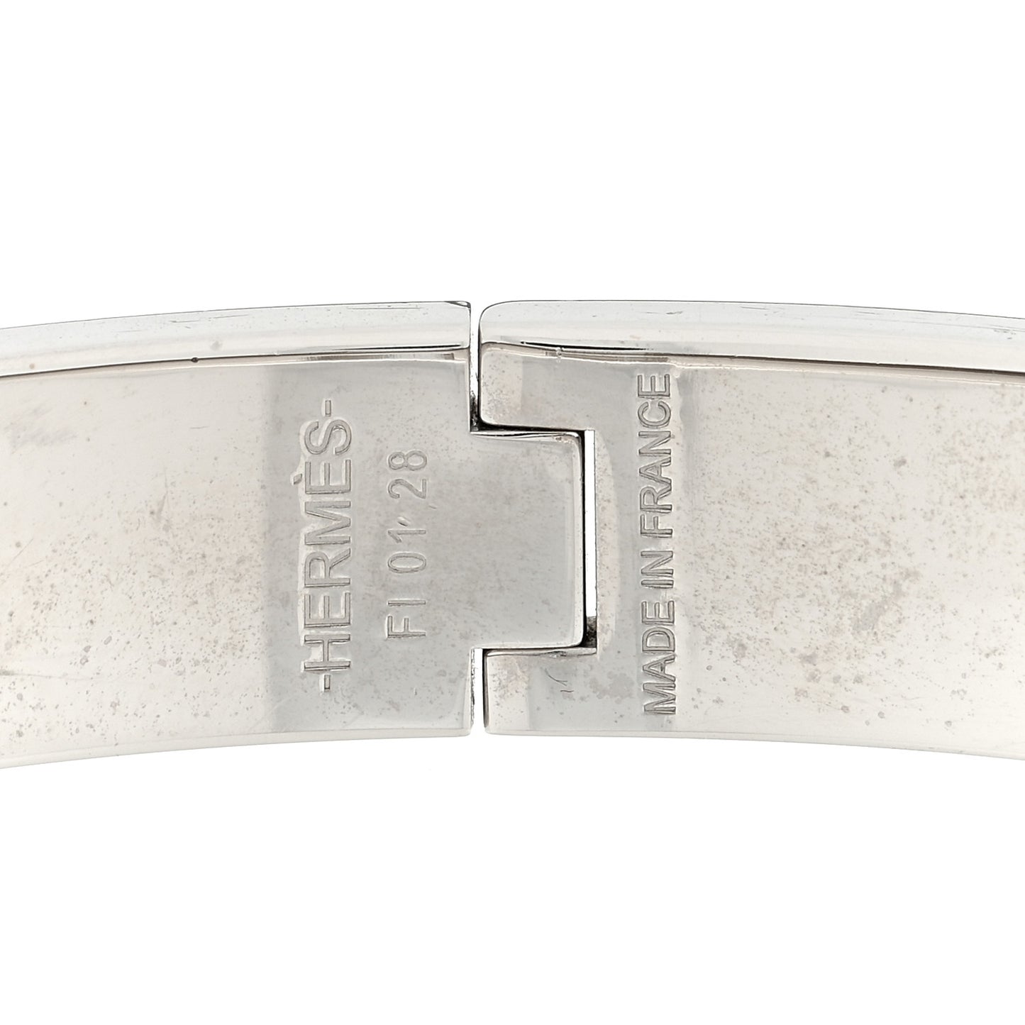 Enamel Narrow Clic Clac H Bracelet GM Black