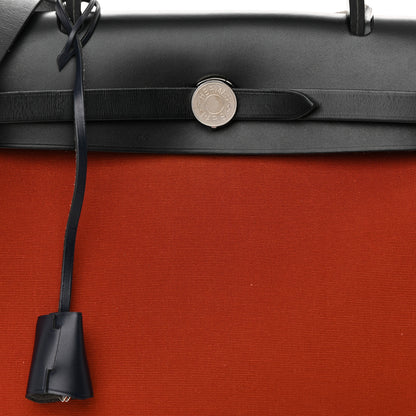 Hermes Vache Hunter Toile Herbag Zip 31 PM Cuivre Black 9 of 15