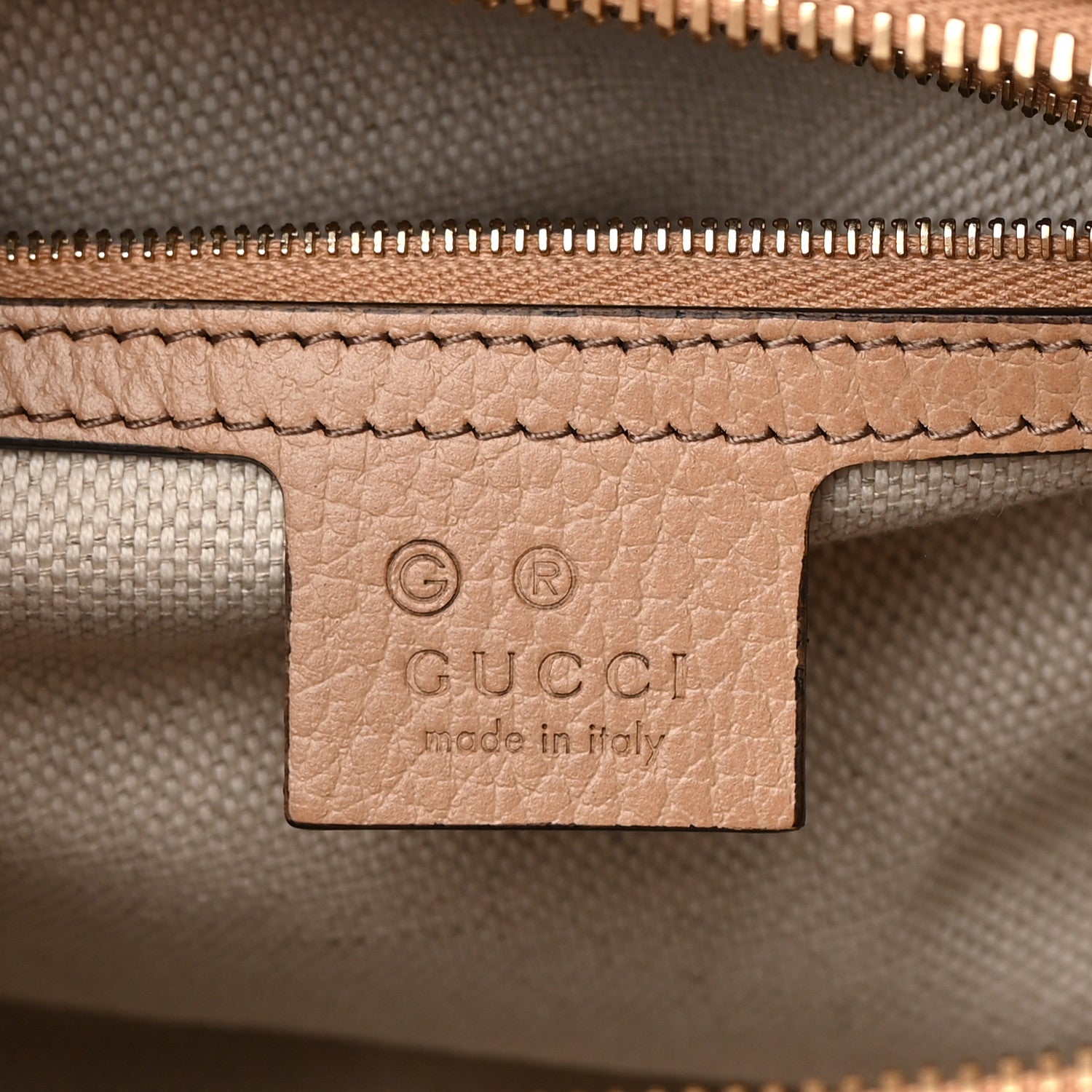 Gucci Dollar Calfskin Medium Soho Top Handle Satchel Camelia 5 of 10
