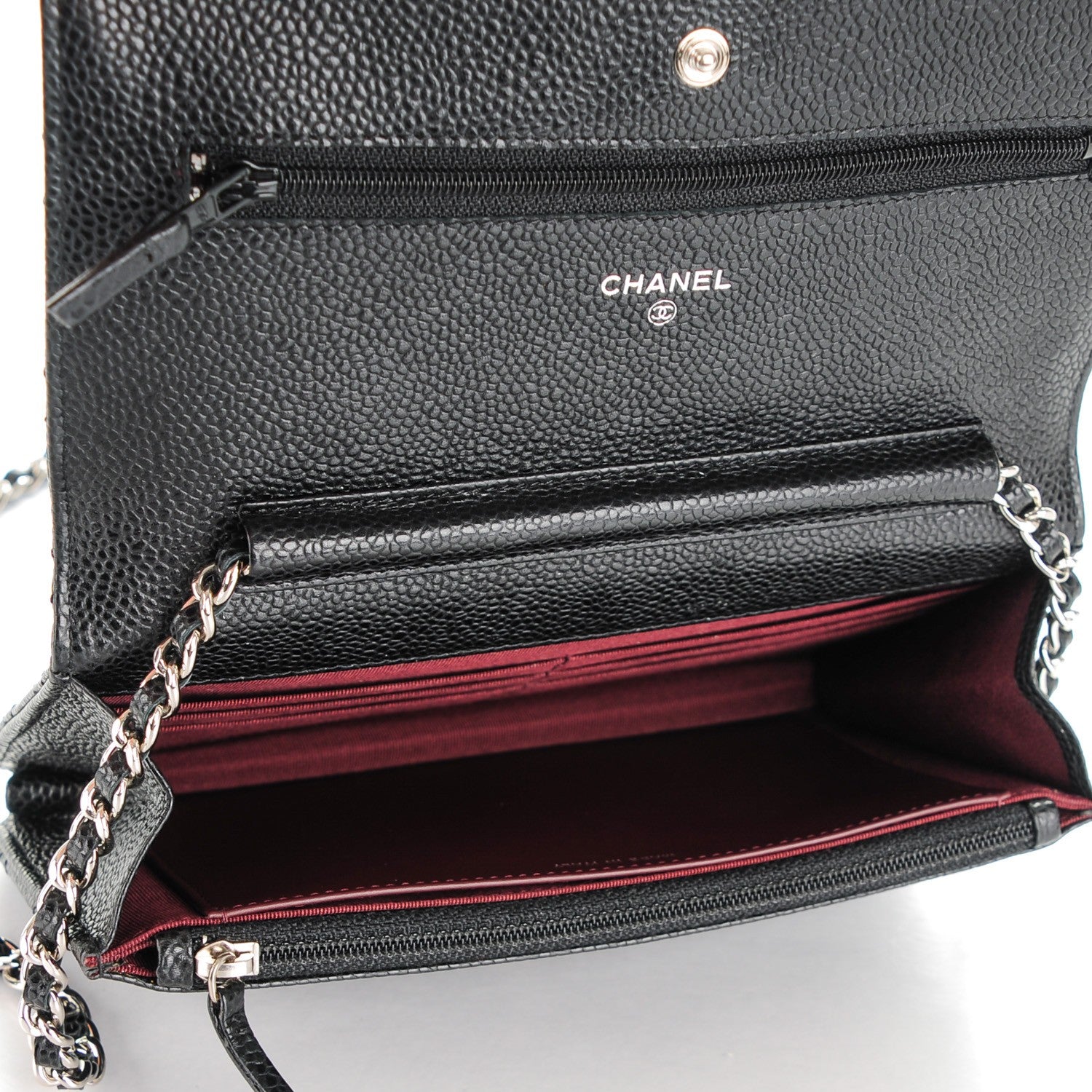 Chanel Caviar Quilted Wallet On Chain WOC Black 5 of 8