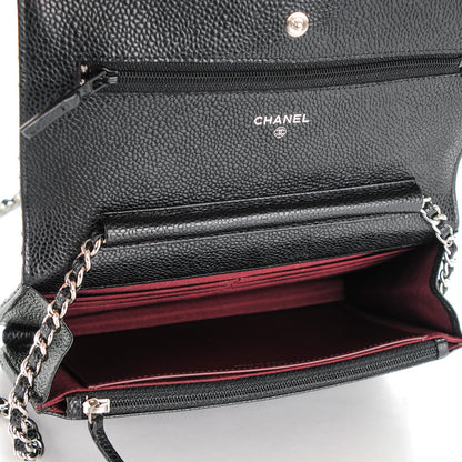 Chanel Caviar Quilted Wallet On Chain WOC Black 5 of 8