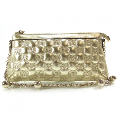 Gucci Stitched Guccissima Leather Evening Bag Gold 1 of 13