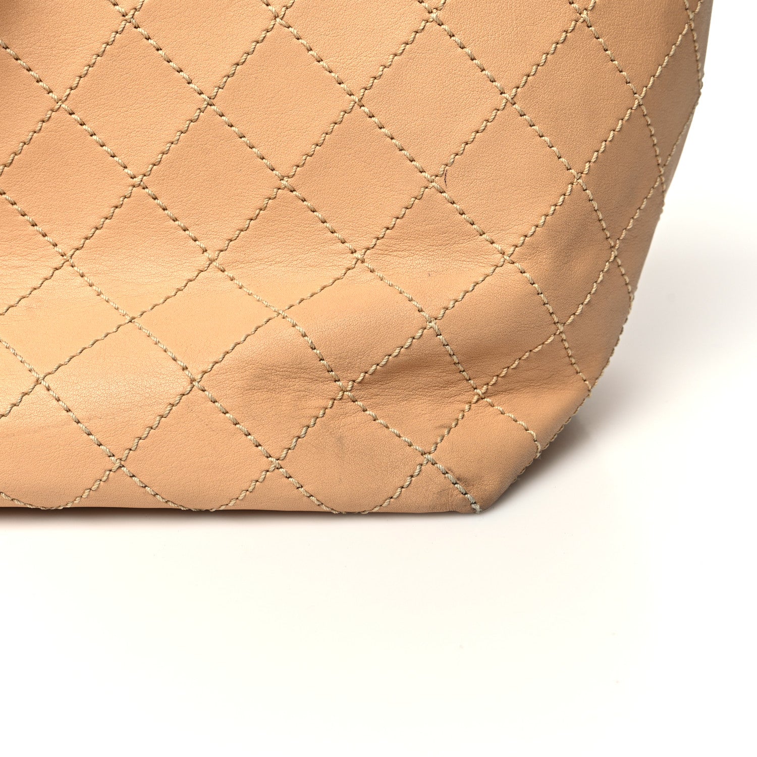 Chanel Calfskin Stitched Large Shopping Tote Beige 18 of 18