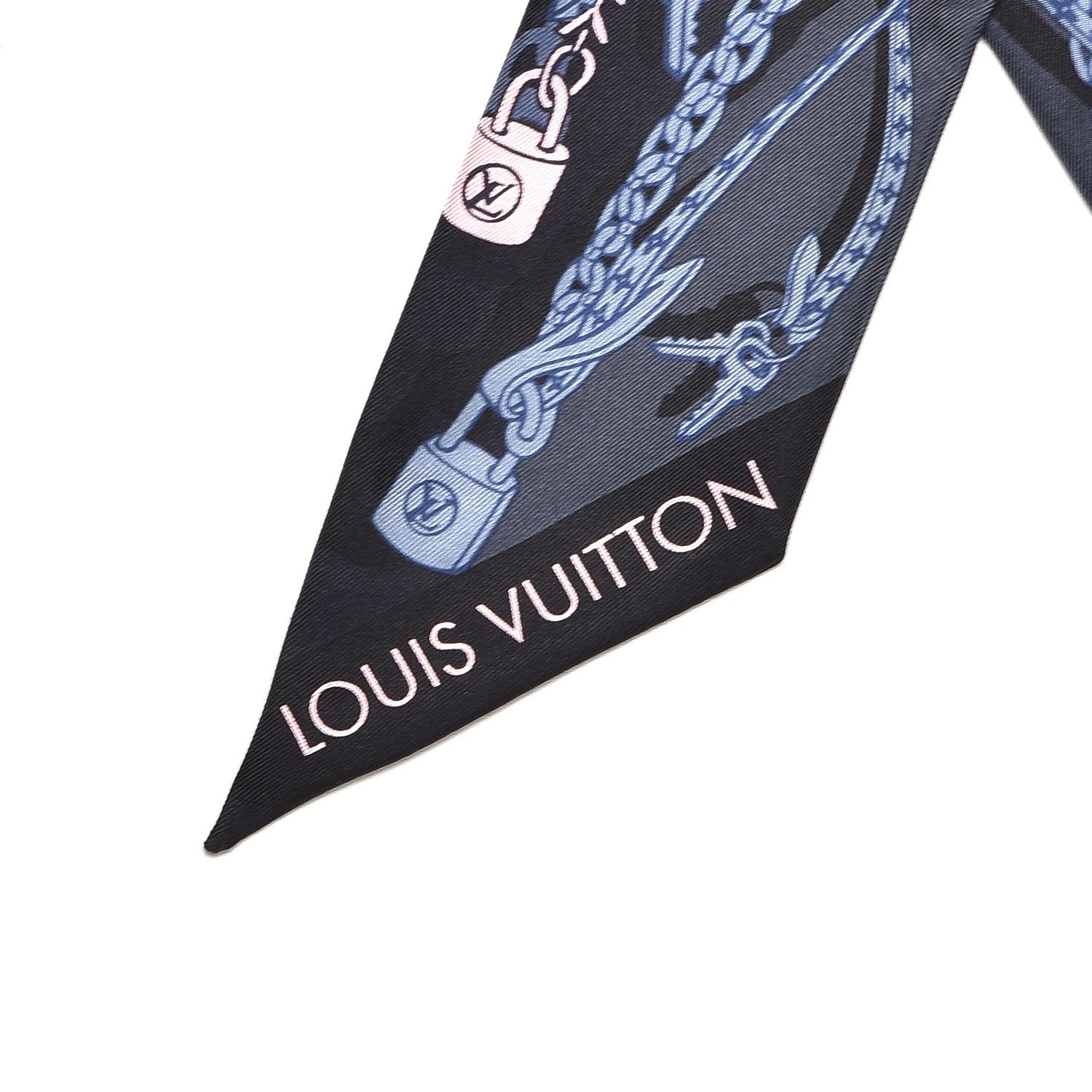 Louis Vuitton Silk Dreamonogram Bandeau Grey Glitter 3 of 4
