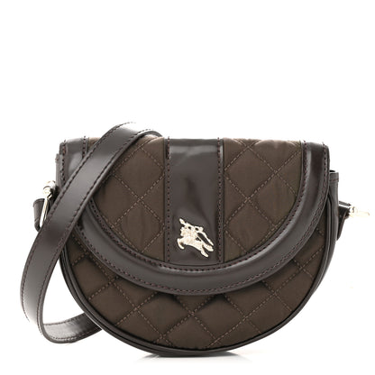 Burberry Nylon Quilted Crossbody Dark Brown 1 of 12