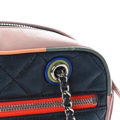 Chanel Calfskin Quilted Cuba Camera Bag Black Multicolor 15 of 17