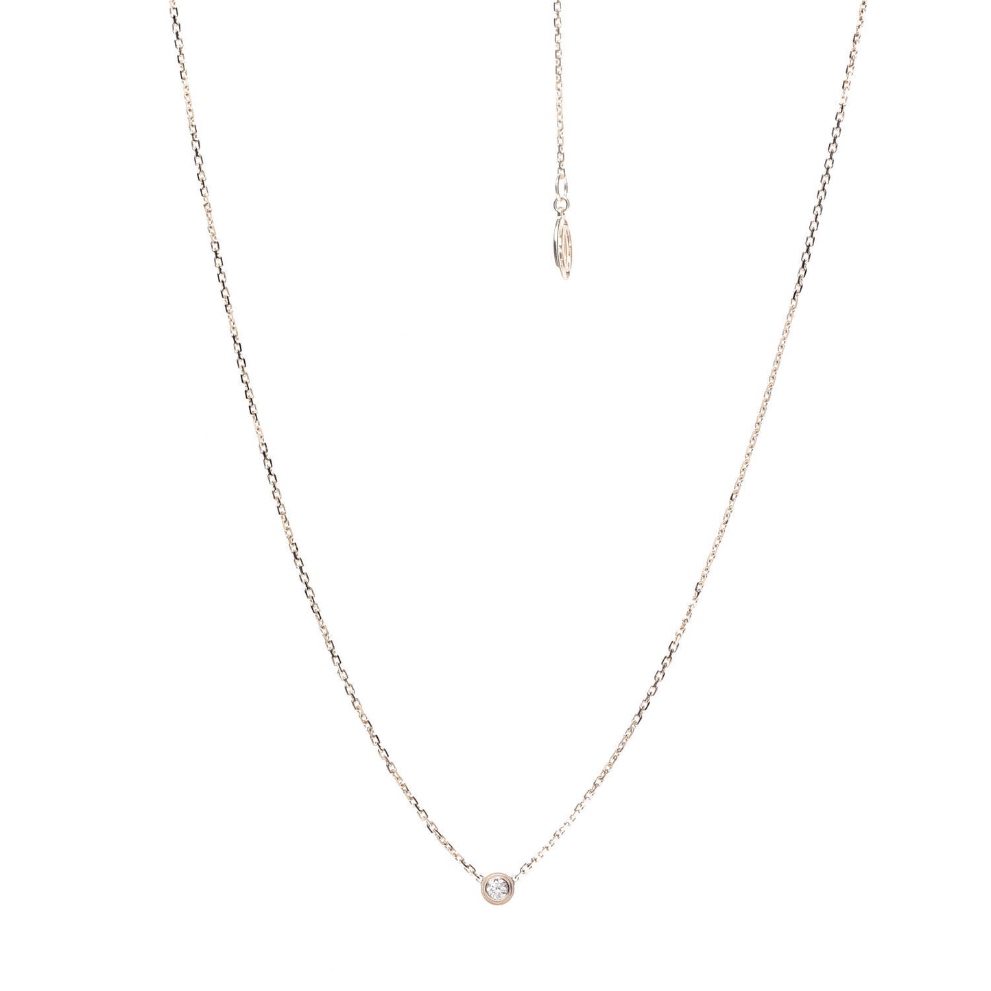 18K Yellow Gold Diamond XS D'Amour Pendant Necklace