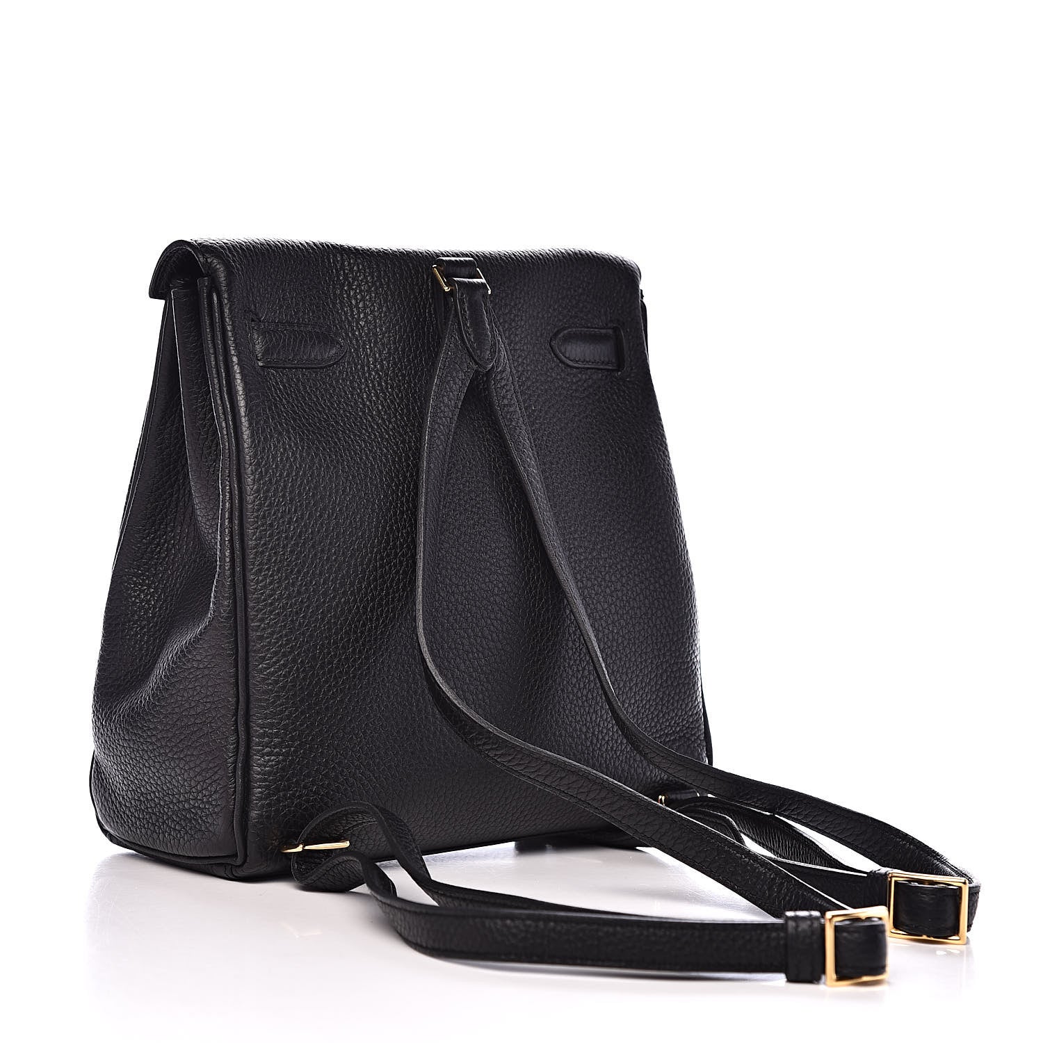 Hermes Taurillon Clemence Kelly Ado Backpack Black 5 of 20