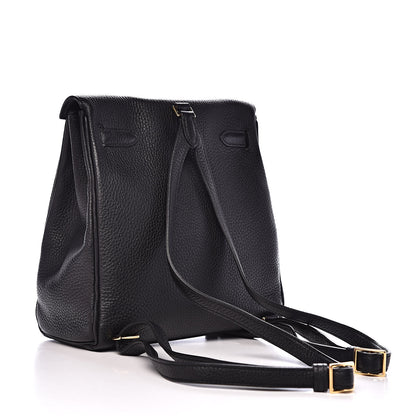 Hermes Taurillon Clemence Kelly Ado Backpack Black 5 of 20