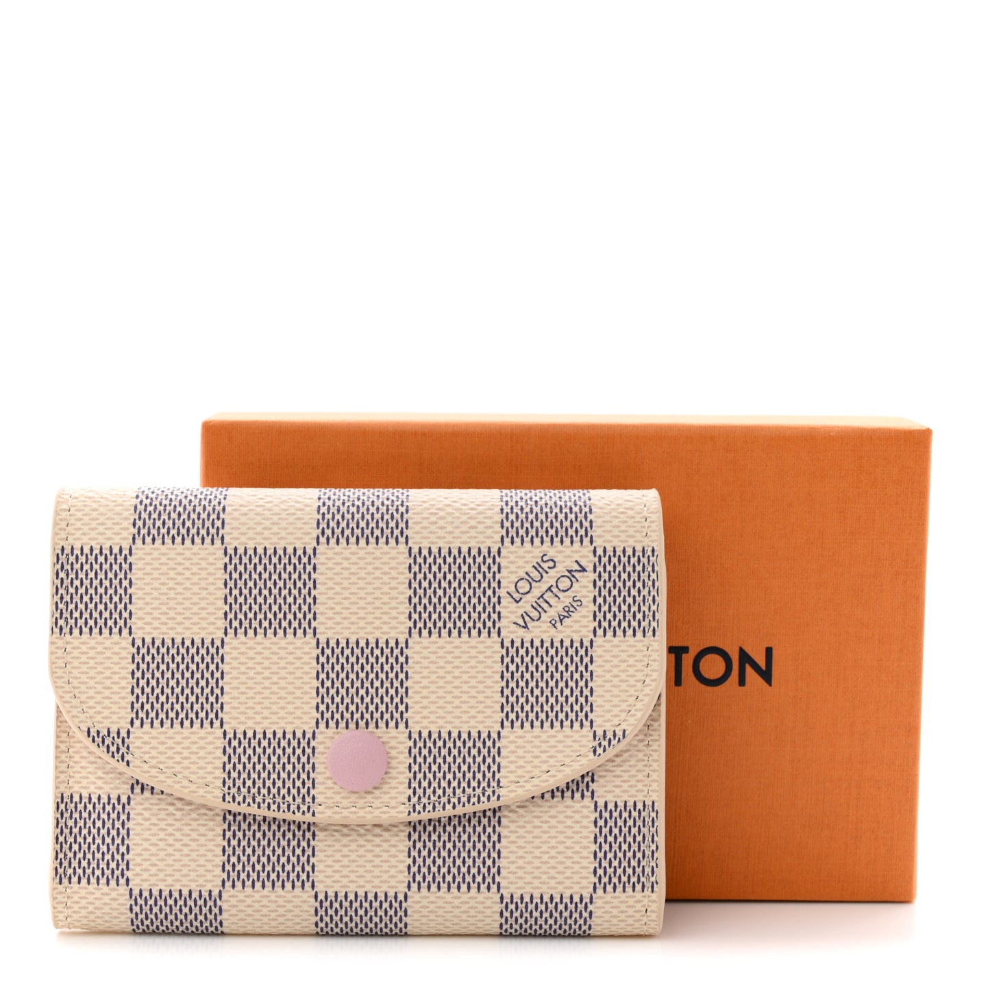 Damier Azur Rosalie Coin Purse Rose Ballerine