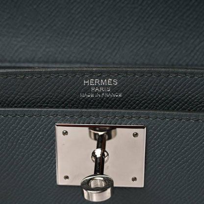 Hermes Epsom Kelly Depeches 25 Pouch Vert Amande 6 of 10