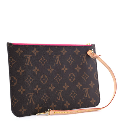 Louis Vuitton Monogram Neverfull MM GM Pochette Pivoine 3 of 6