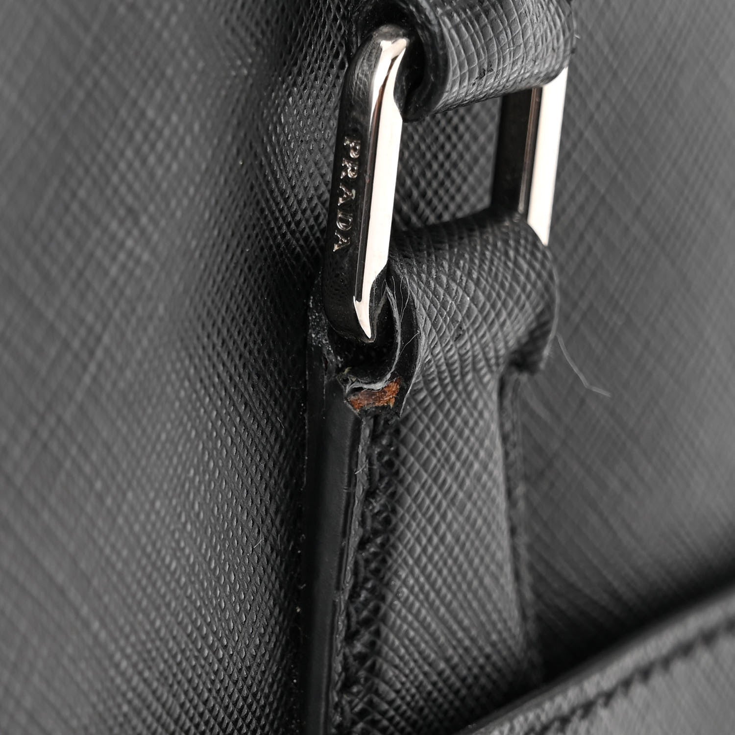 Prada Saffiano Travel Briefcase Black 18 of 22