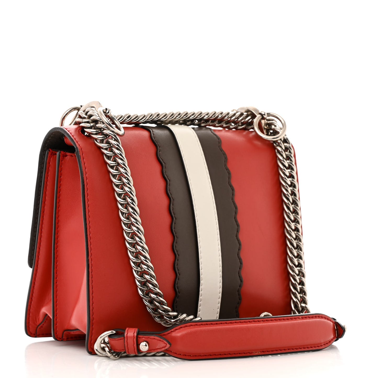 Vitello Liberty Lucido Catalan Mirror Hypnoteyes Studded Small Kan I Shoulder Bag Bloody Mary Carbone Multicolor