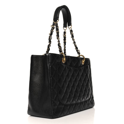 Chanel Caviar Quilted Grand Shopping Tote GST Black 3 of 11