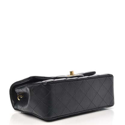 Chanel Lambskin Quilted Mini Rectangular Flap Black 4 of 16