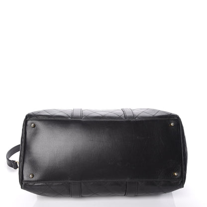 Chanel Calfskin Stitched CC Boston Black 16 of 18