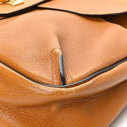 Chloe Grained Lambskin Medium Lexa Shoulder Bag Mustard Brown 10 of 12