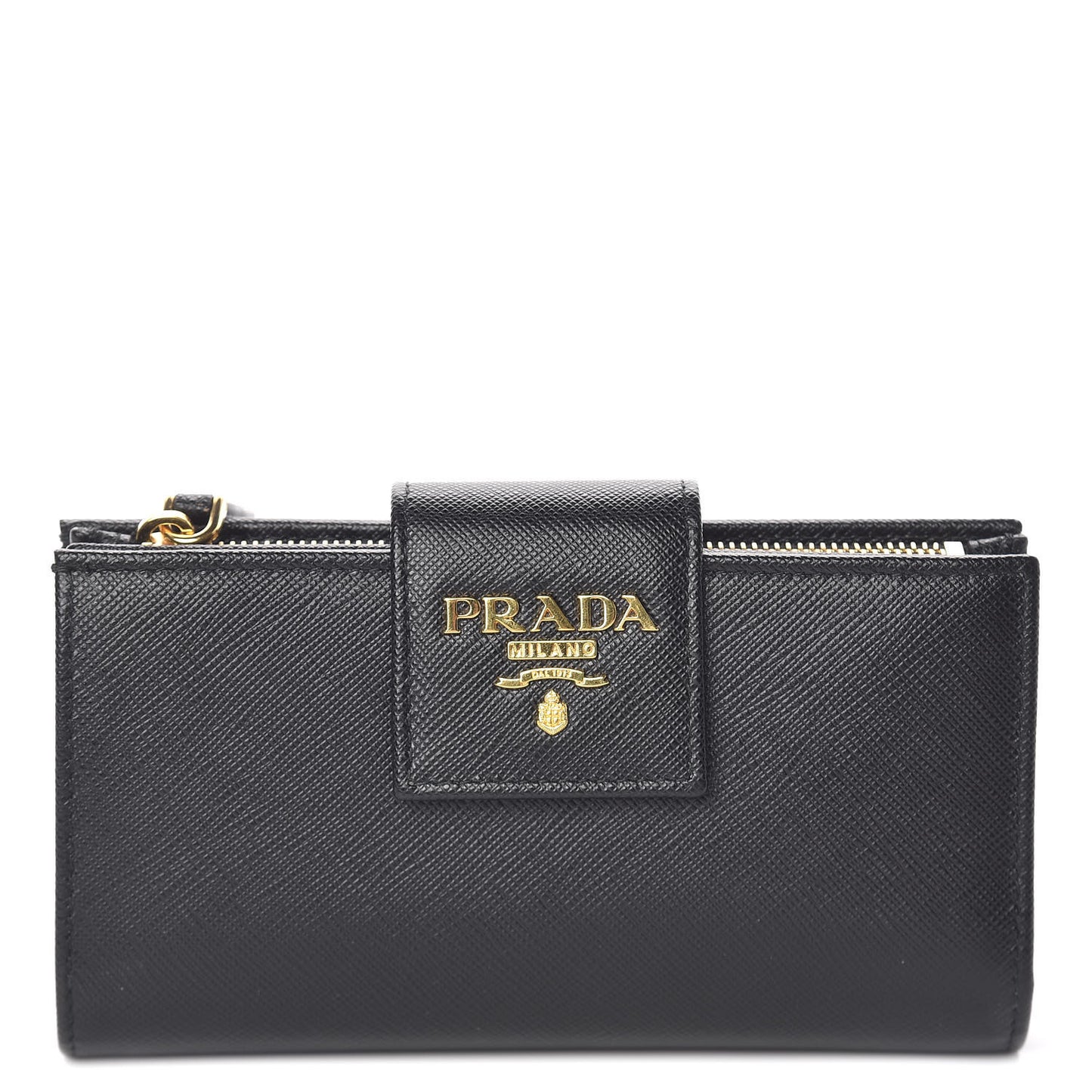 Saffiano Metal Medium Wallet Black