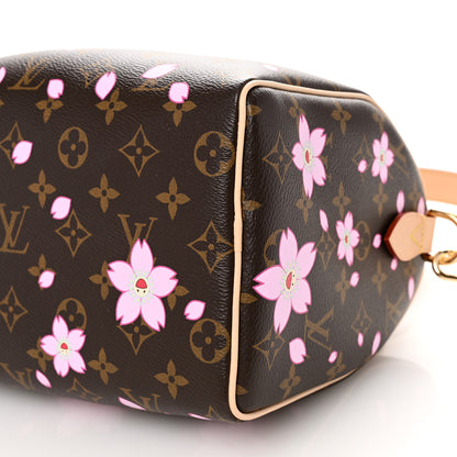 Louis Vuitton LV X TM Monogram Cherry Blossom Speedy Bandouliere 25 Sakura Brown 9 of 9