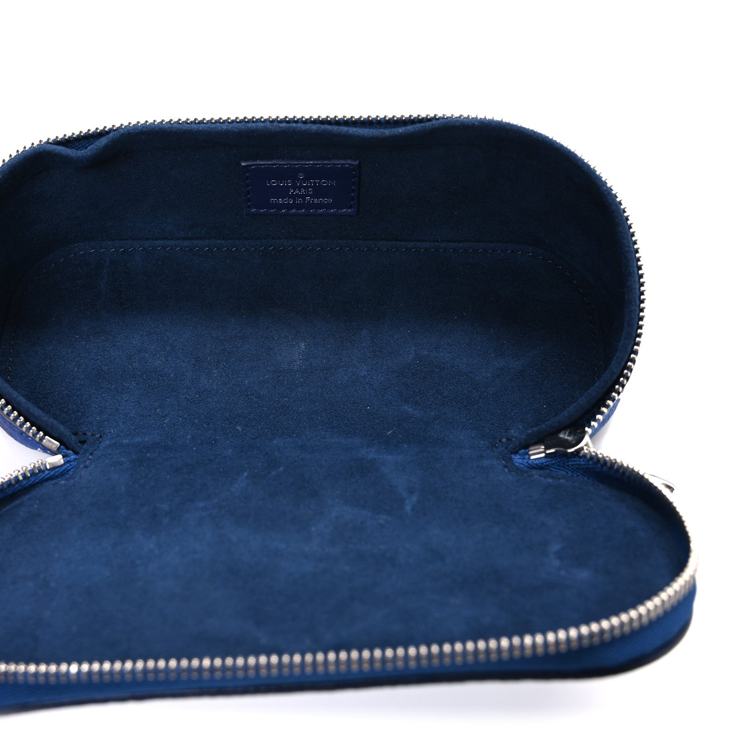 Louis Vuitton Cowhide Monogram Bandana Sunglasses Case GM Blue White 5 of 6