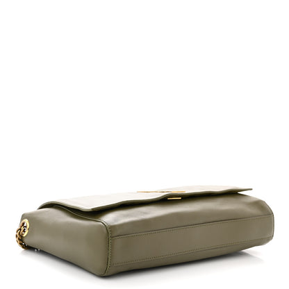 Saint Laurent Suede Medium Reversible Monogram Kate Satchel Olive 7 of 17