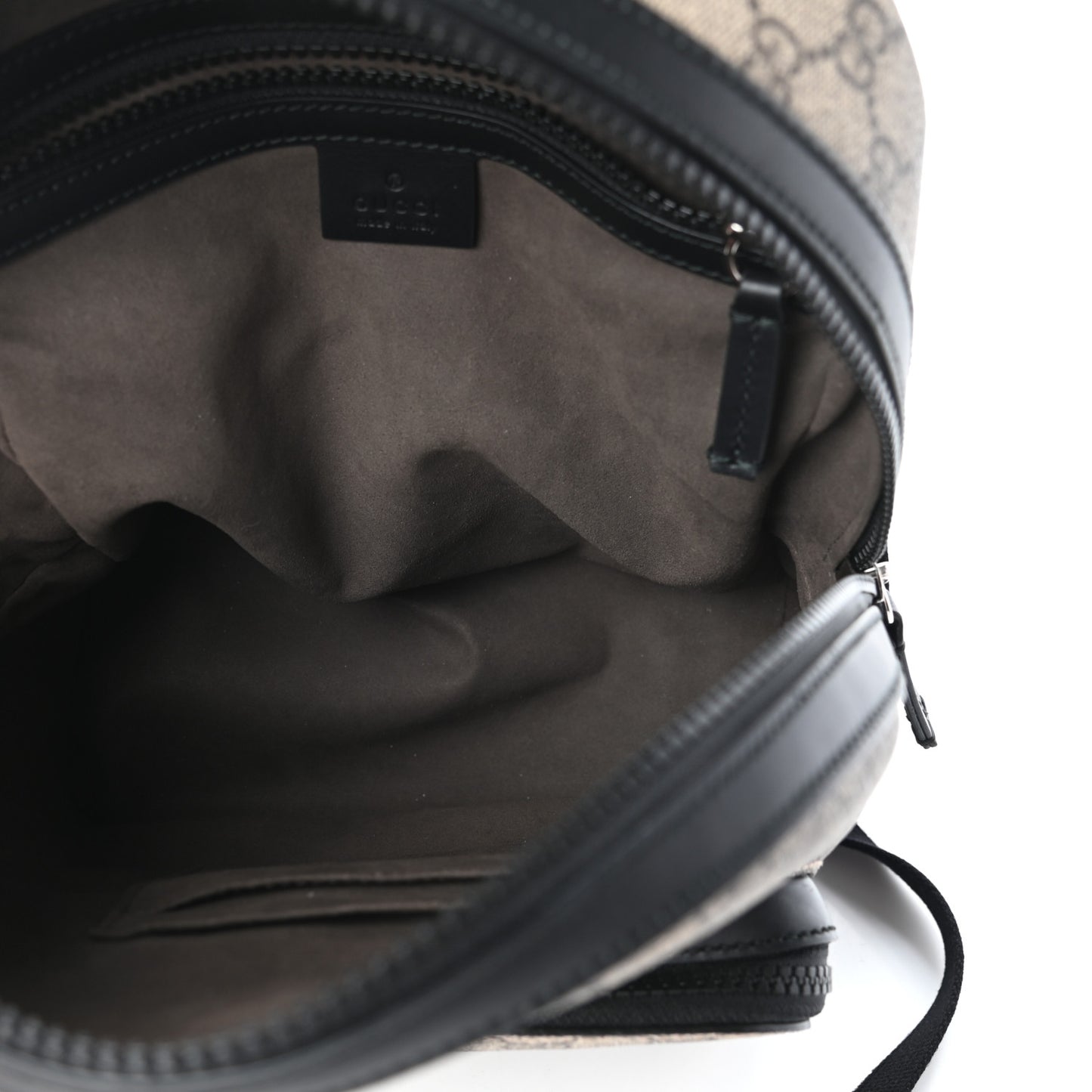 GG Supreme Monogram Small Eden Day Backpack Black