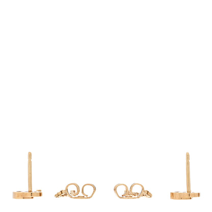 Gucci 18K Yellow Gold Running G Drop Chain Earrings 3 of 5