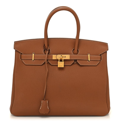 Hermes Togo Birkin 35 Gold 1 of 13