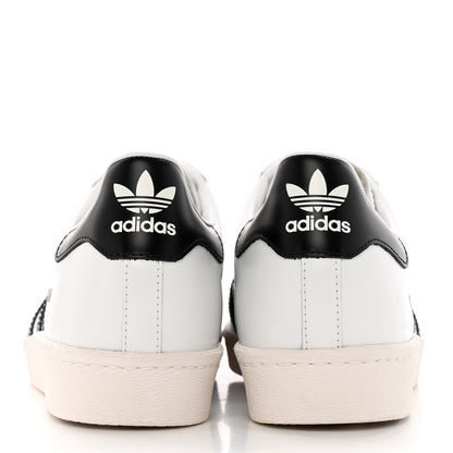 Prada X ADIDAS Brushed Calfskin Logo Mens Superstar Sneakers 7.5 White Black 5 of 8