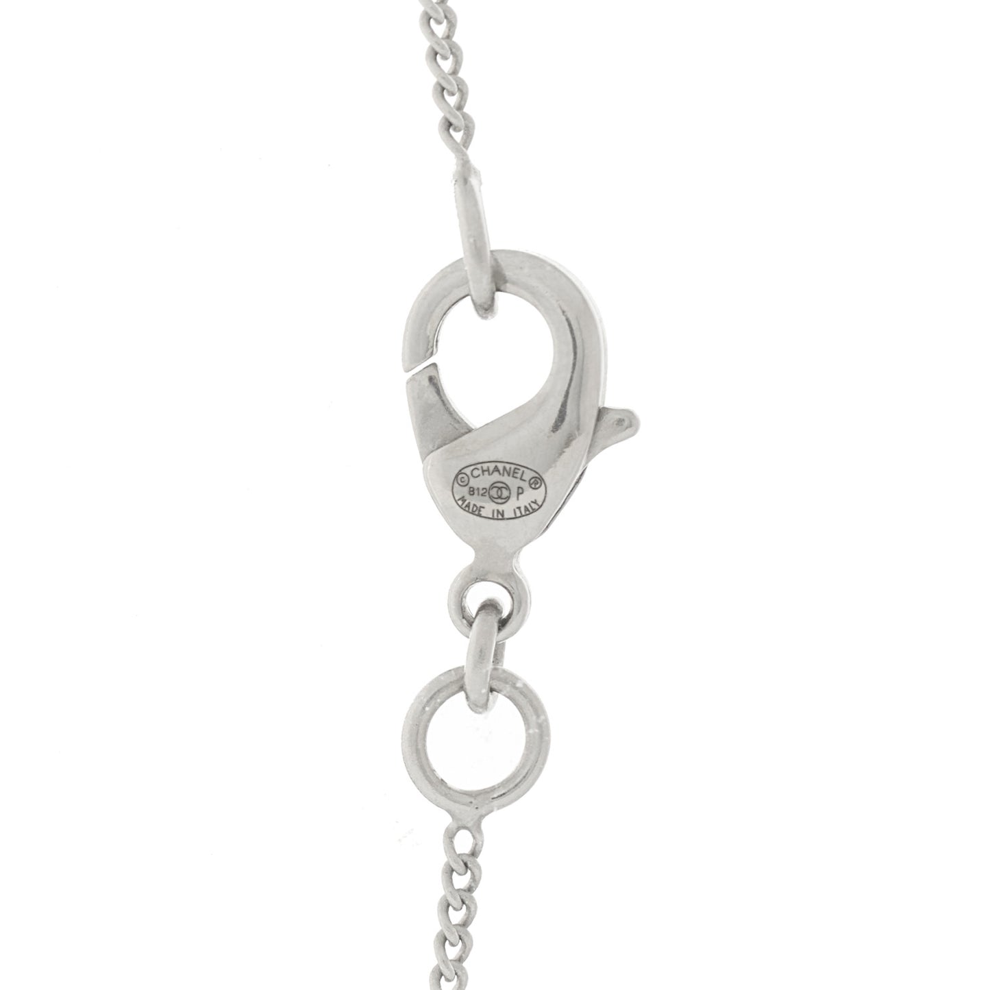 Crystal Timeless CC Necklace Silver