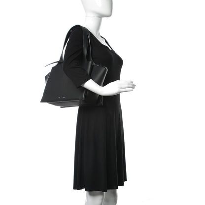Celine Baby Grained Calfskin Small Tri-Fold Bag Black 2 of 12