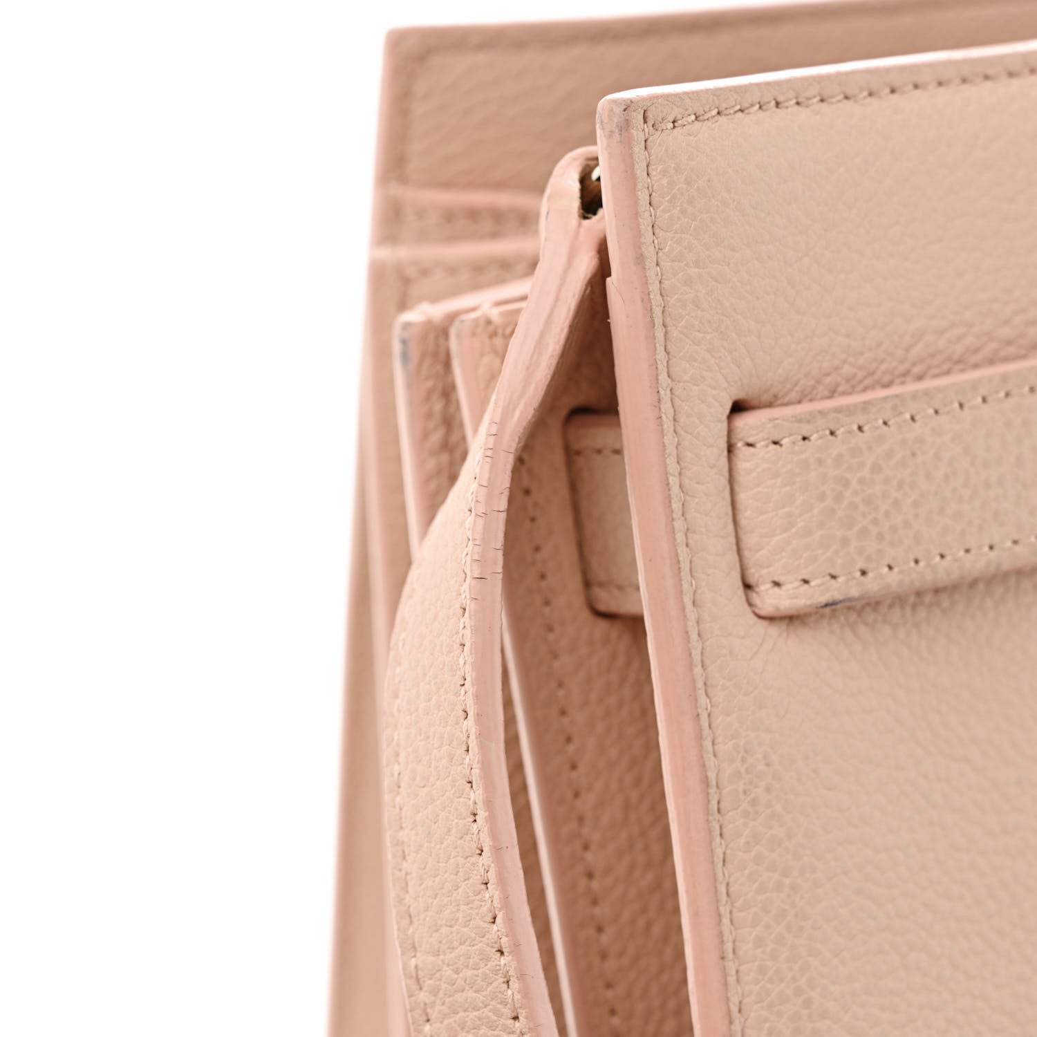 Saint Laurent Grained Calfskin Baby Sac De Jour Pale Pink 17 of 21